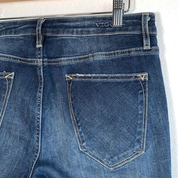 Vigoss Thompson Tomboy Distressed Dark Wash Stretch Classic Fit Jeans Sz 31 - Picture 7 of 11